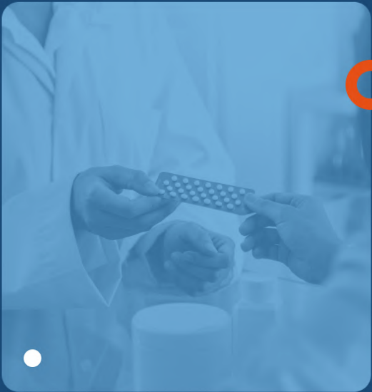 Pharmacist with medication